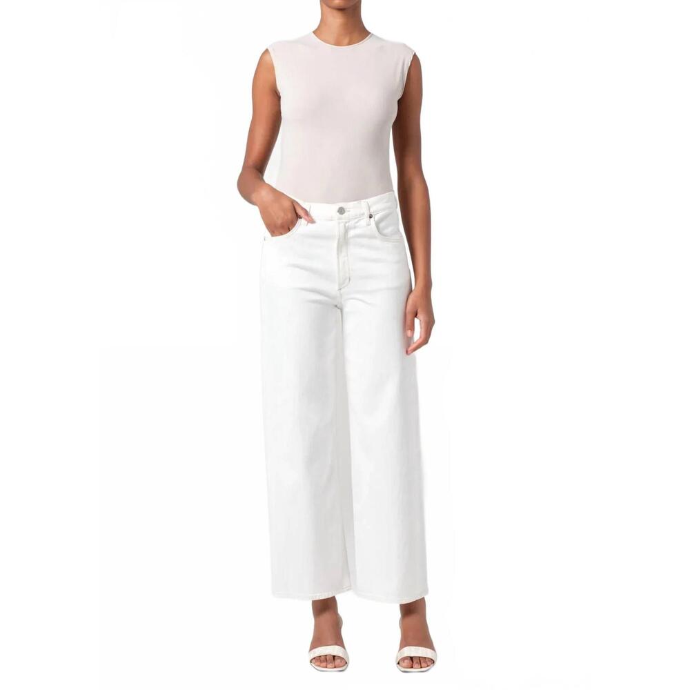 NEW AGOLDE ren stretch jeans in white wash